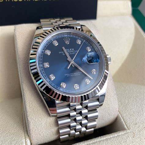 rolex oyster perpetual diamond price|rolex datejust 41 blue diamond.